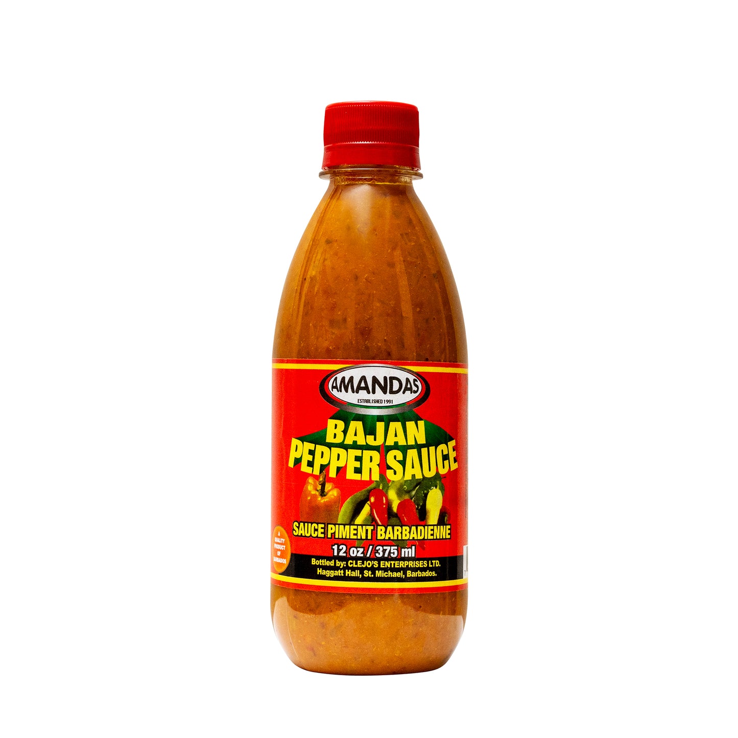 pepper sauce on white background