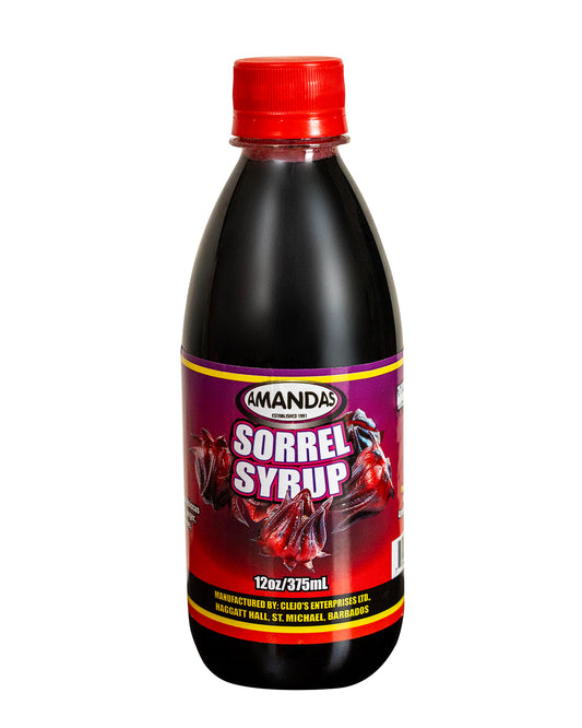 Amandas Barbadian Sorrel Syrup | Bajan Sorrel Syrup | Made in Barbados (375 ml)