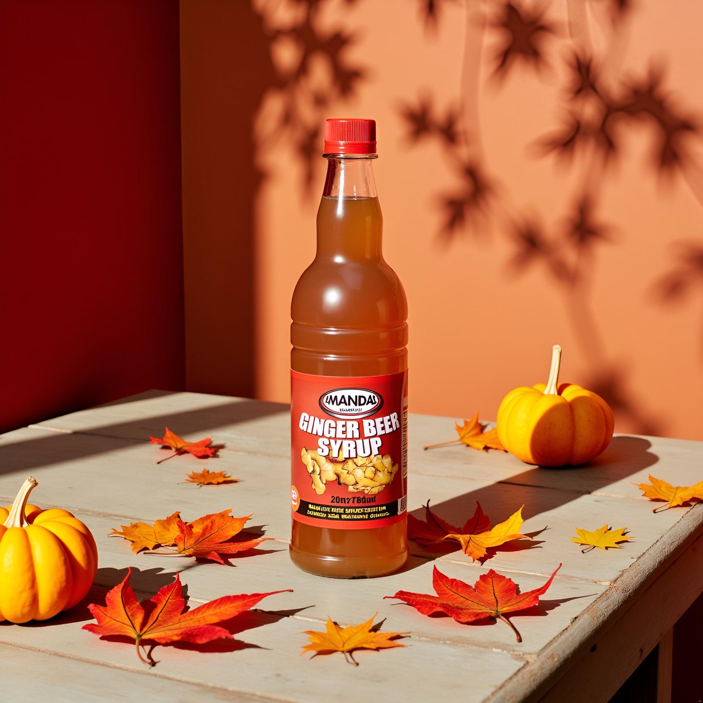 Amandas Barbadian Ginger Beer Syrup 750 ml | Vegan Syrup Perfect for Cocktails, Drinks, Coffee, & Baking | Made in Barbados