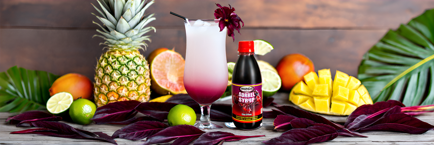 Amandas Barbadian Sorrel Syrup | Bajan Sorrel Syrup | Made in Barbados (375 ml)